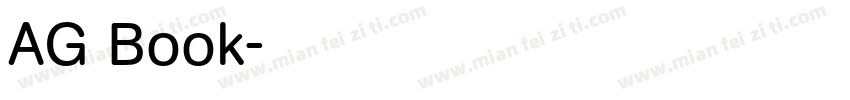AG Book字体转换